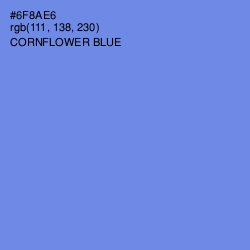 #6F8AE6 - Cornflower Blue Color Image